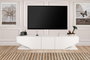 Hanah Home Soporte TV Blanco 180x40x30cm Tablero Partículas Melaminado Moderno Elegante